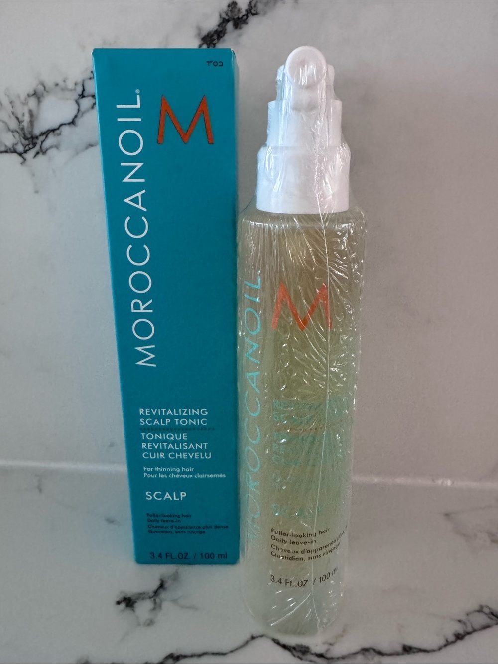 Moroccanoil Revitalizing Scalp Tonic — Turquoise & Orange Accents